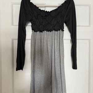 Elegant Black and Gray Women's Dress NWT